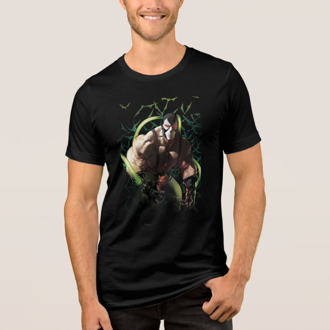 Batman Bane Bat Swarm Illustration Tri-Blend Shirt (Front)