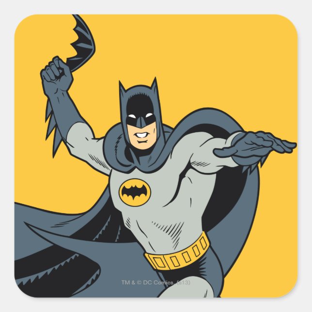 Batman Batarang Square Sticker (Front)