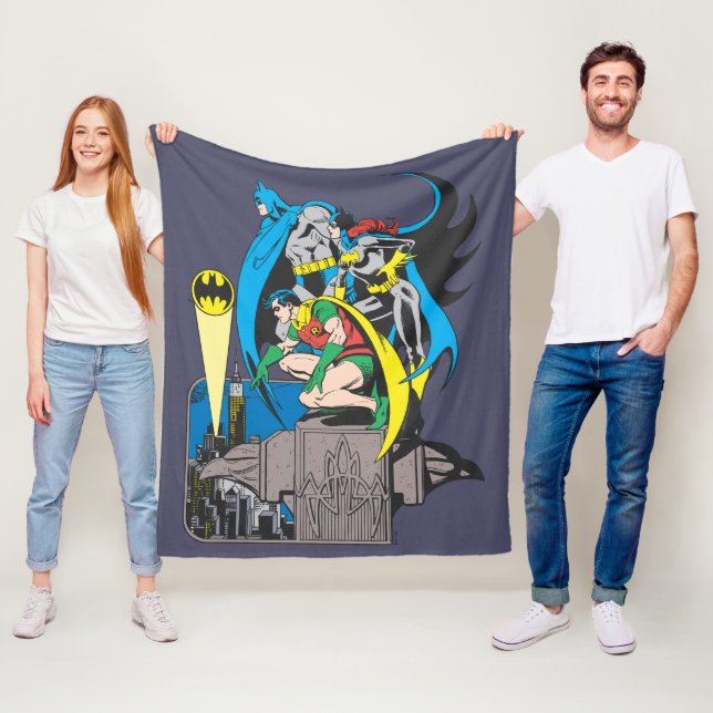 Batman/Batgirl/Robin Fleece Blanket (In Situ)