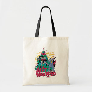 Batman   Batman & Robin Gift Wrapped To XMas Tree Tote Bag