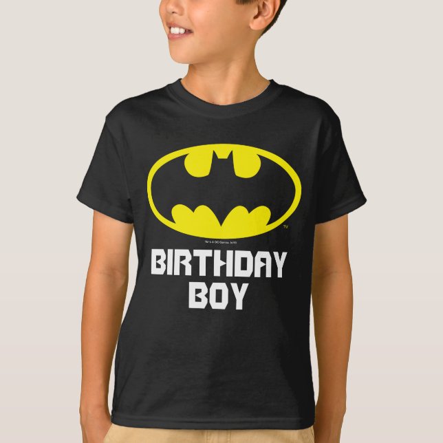 Batman | Birthday Boy - Name & Age T-Shirt | Zazzle