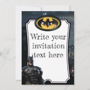 Batman Birthday Invitation Template