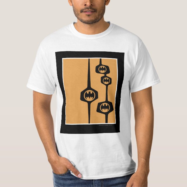 Batman Black Orange Frame T-Shirt (Front)