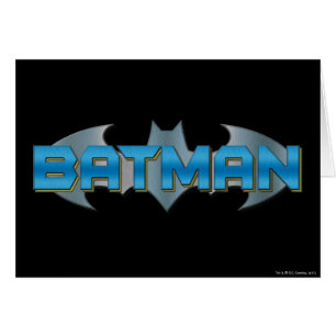 Batman Blue Name Logo