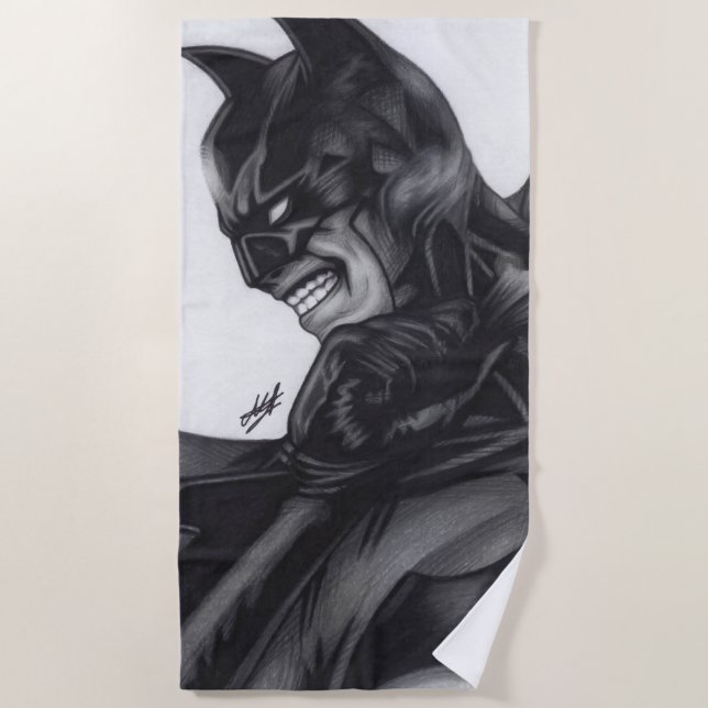 Batman ~ Bruce Wayne Beach Towel (Front)