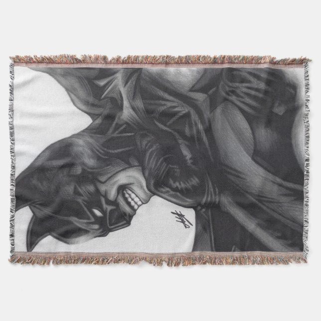 Batman ~ Bruce Wayne Throw Blanket (Front)