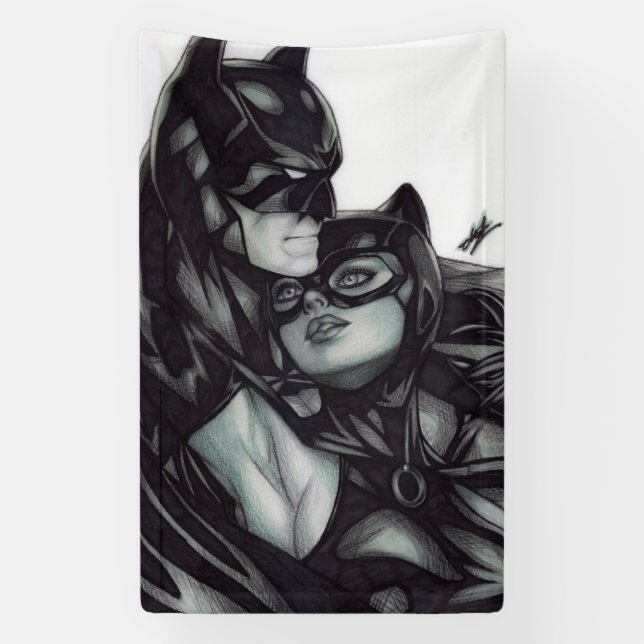 Batman & Catwoman ~ Bruce wayne & Selina Kyle Banner (Vertical)