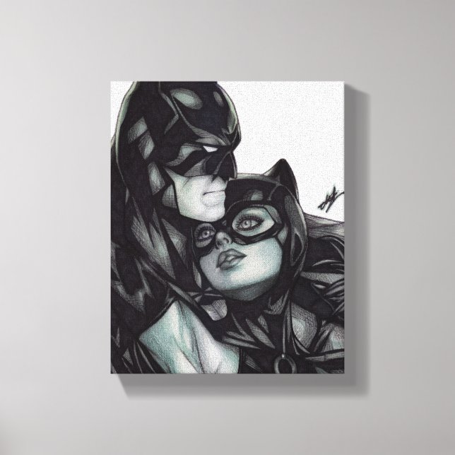 Batman & Catwoman ~ Bruce wayne & Selina Kyle Canvas Print (Front)