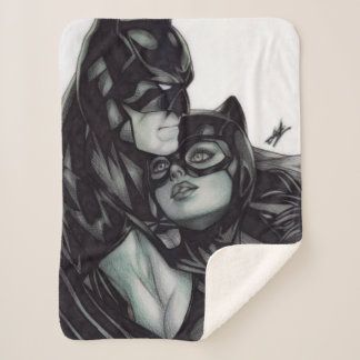 Batman & Catwoman ~ Bruce wayne & Selina Kyle Sherpa Blanket