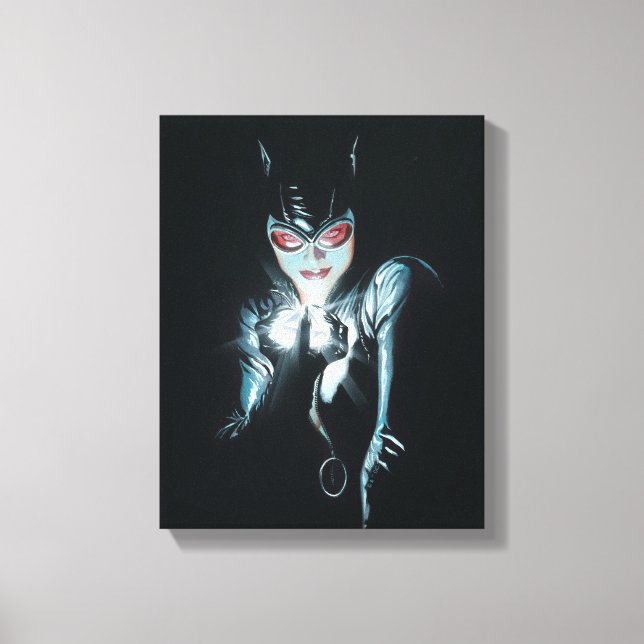 Batman Catwoman Faces of Evil Cover Illustration Canvas Print (Front)