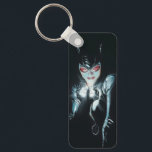 Batman Catwoman Faces of Evil Cover Illustration Keychain<br><div class="desc">Catwoman is illuminated by the stunning diamond she holds in her claws! Grab this iconic illustration on an art print,  tote bag,  or many more customizable Zazzle products perfect for gifting or treating yourself!</div>