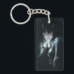 Batman Catwoman Faces of Evil Cover Illustration Keychain<br><div class="desc">Catwoman is illuminated by the stunning diamond she holds in her claws! Grab this iconic illustration on an art print,  tote bag,  or many more customizable Zazzle products perfect for gifting or treating yourself!</div>