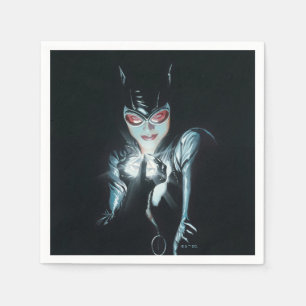 Batman Catwoman Faces of Evil Cover Illustration Napkin