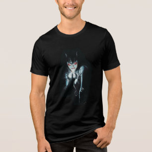 Batman Catwoman Faces of Evil Cover Illustration Tri-Blend Shirt