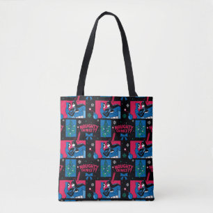 Batman   Catwoman Naughty Or Nice Pattern Tote Bag