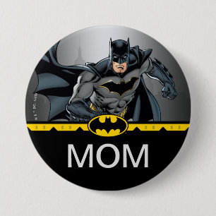 Batman   Chalkboard Birthday Child's Mom 3 Inch Round Button