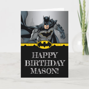 Batman   Chalkboard Bonne carte d'anniversaire