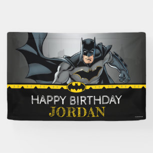 Batman   Chalkboard Happy Birthday Banner