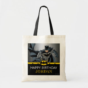 Batman   Chalkboard Happy Birthday Tote Bag