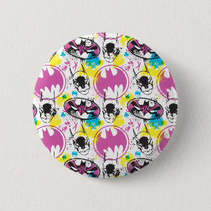 Batman Colour Code Pattern 3 2 Inch Round Button