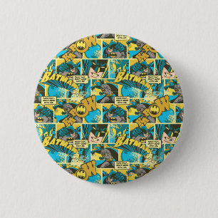 Batman Comic Capers Pattern 2 Inch Round Button