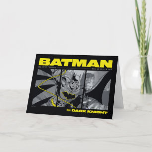 Batman Comic Tri-Panel Graphic Card