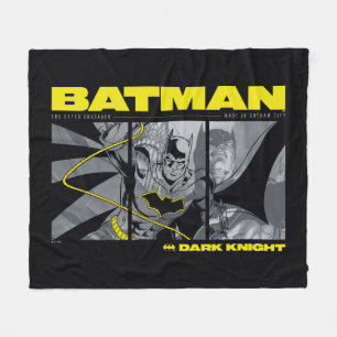 Batman Comic Tri-Panel Graphic Fleece Blanket