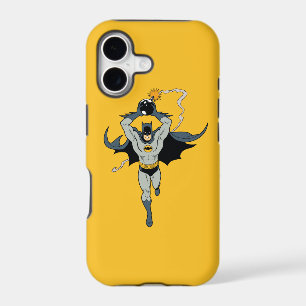 Batman courant avec une bombe