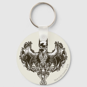 Batman Cowl and Skull Crest Keychain
