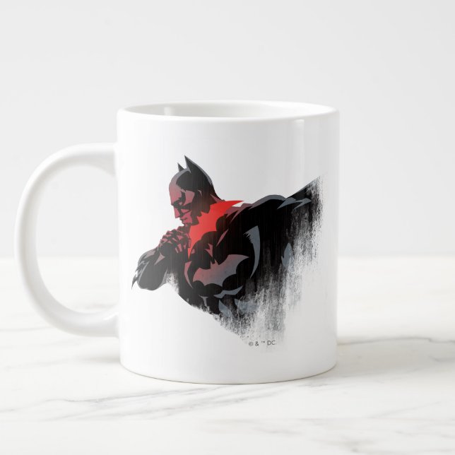 Batman Crimson Batarang Large Coffee Mug (Left)