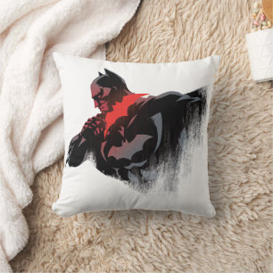 Batman Crimson Batarang Throw Pillow