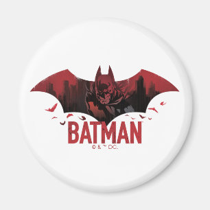 Batman Crimson Gotham Icon Magnet