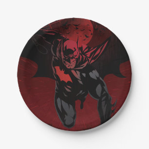 Batman Crimson Leap Paper Plate