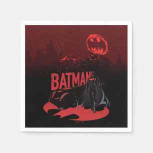 Batman Crimson Rain Napkin