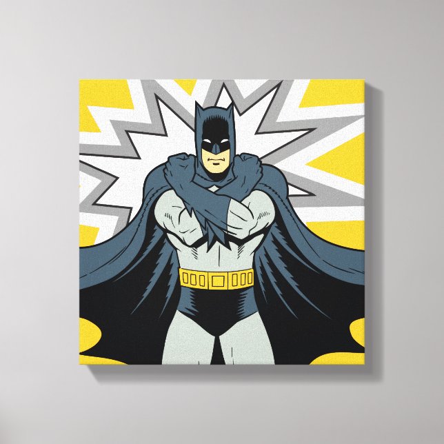 Batman Cross Arms Canvas Print (Front)
