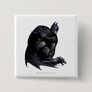 Batman Crouching 2 Inch Square Button