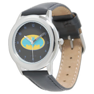 Batman   Cyan Stripes Symbol Watch
