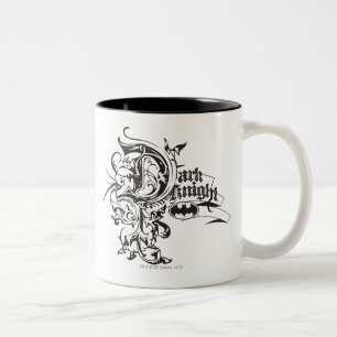 Batman Dark Night   Ornate Logo Two-Tone Coffee Mug