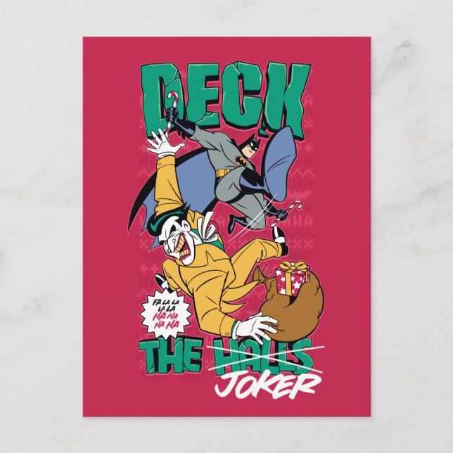 Batman | Deck The Joker Postcard (Front)