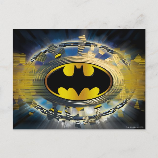 Batman Decorated Logo Postcard (Front)