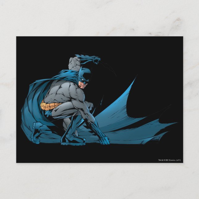 Batman down on the ground postcard (Front)