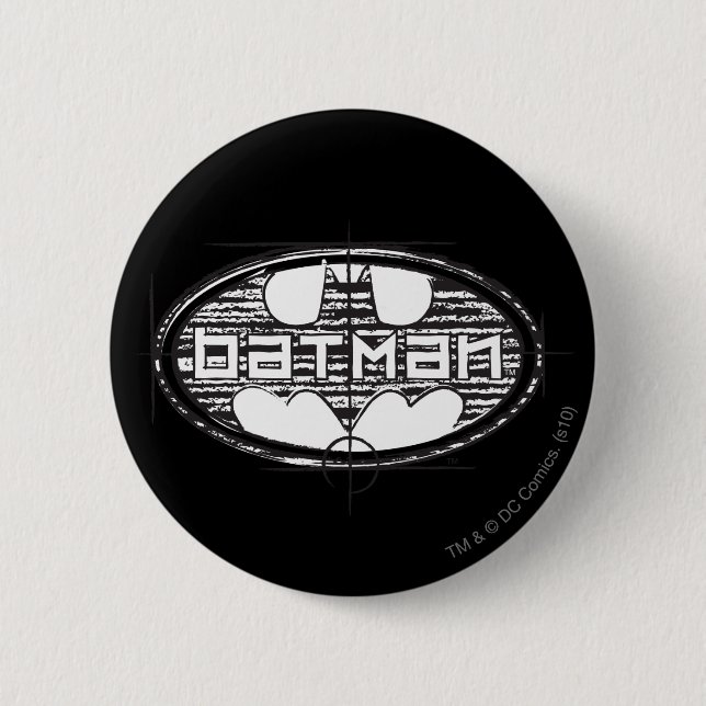 Batman | Draught Logo 2 Inch Round Button (Front)