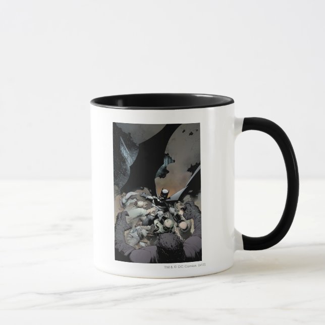 Batman Fighting Arch Enemies Mug (Right)