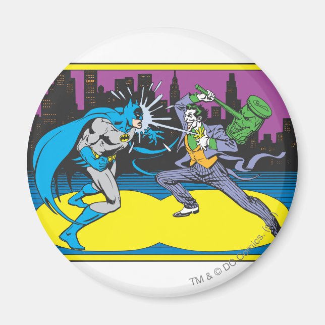 Batman Fights Joker Magnet (Front)