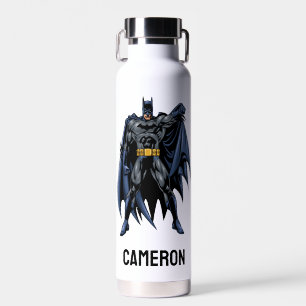Batman Full-Colour Front   Add Your Name Water Bottle