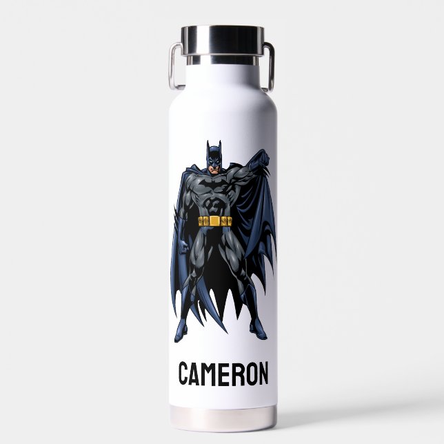 Batman Full-Colour Front | Add Your Name Water Bottle (Front)