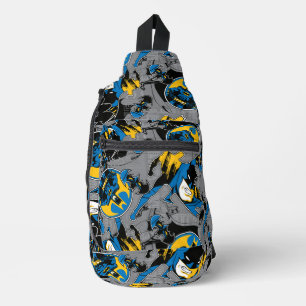 Batman Full Throttle Toss Pattern Sling Bag