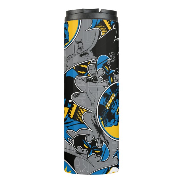 Batman Full Throttle Toss Pattern Thermal Tumbler (Back)