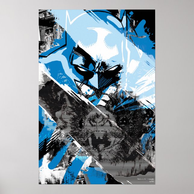 Batman Future Cityscape Montage Poster (Front)