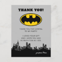 Batman Gotham City | Birthday Thank You